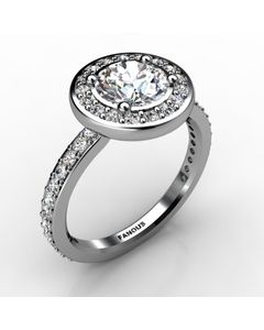 Platinum Diamond Ring 0.646cts SKU: 1001969-plat