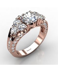 Rose Gold Diamond Ring 1.396cts SKU: 1001973-rose