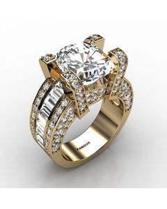 14k Yellow Gold Diamond Ring 2.810cts SKU: 1001977-14ky