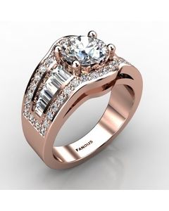 Rose Gold Diamond Ring 1.222cts SKU: 1001990-rose