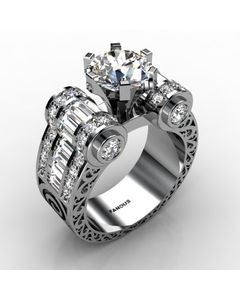 Platinum Diamond Ring 2.560cts SKU: 1002034-plat