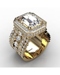 18k Yellow Gold Diamond Ring 2.632cts SKU: 1002044-18ky