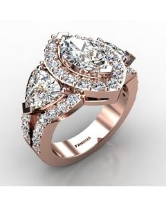 Rose Gold Diamond Ring 2.732cts SKU: 1002104-rose