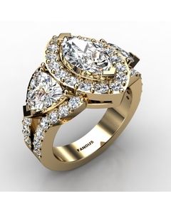 18k Yellow Gold Diamond Ring 2.732cts SKU: 1002104-18ky