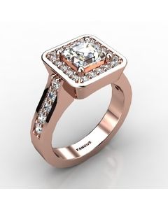 Rose Gold Diamond Ring 0.600cts SKU: 1002121-rose