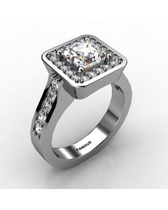 18k White Gold Diamond Ring 0.600cts SKU: 1002121-18kw