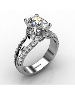Platinum Diamond Ring 0.580cts SKU: 1002126-plat