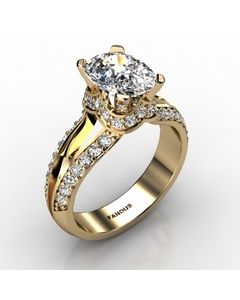 18k Yellow Gold Diamond Ring 0.580cts SKU: 1002126-18ky