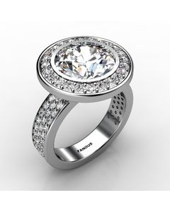 14k White Gold Diamond Ring 1.544cts SKU: 1002138-14kw