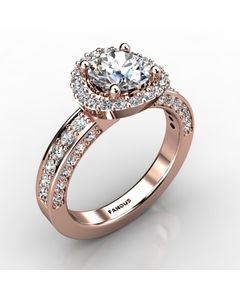 Rose Gold Diamond Ring 0.916cts SKU: 1002173-rose