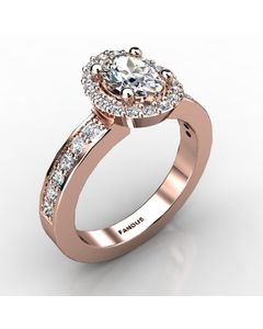 Rose Gold Diamond Ring 0.528cts SKU: 1002174-rose