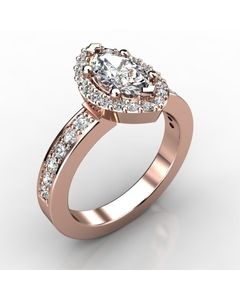 Rose Gold Diamond Ring 0.556cts SKU: 1002175-rose