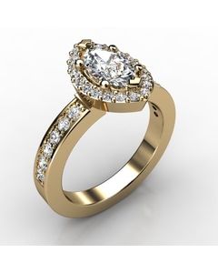 18k Yellow Gold Diamond Ring 0.556cts SKU: 1002175-18ky