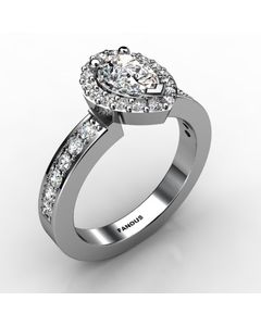 14k White Gold Diamond Ring 0.514cts SKU: 1002176-14kw