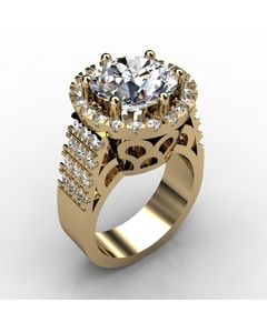 14k Yellow Gold Diamond Ring 1.408cts SKU: 1002187-14ky