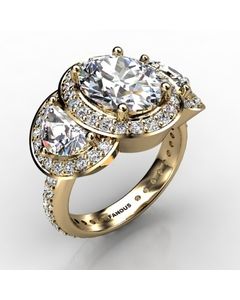 18k Yellow Gold Diamond Ring 1.210cts SKU: 1002192-18ky