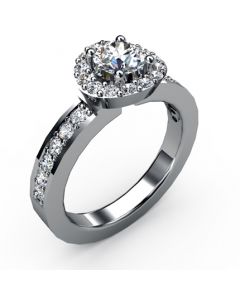 18k White Gold Diamond Ring 0.514cts SKU: 1002204-18kw