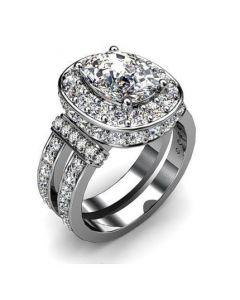 18k White Gold Diamond Ring 2.116cts SKU: 1002215-18kw