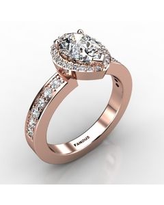 Rose Gold Diamond Ring 0.437cts SKU: 1002222-rose