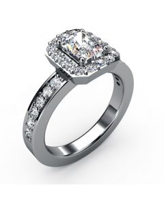 18k White Gold Diamond Ring 0.596cts SKU: 1002223-18kw