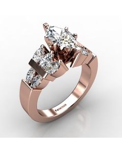 Rose Gold Diamond Ring 0.826cts SKU: 1002232-rose