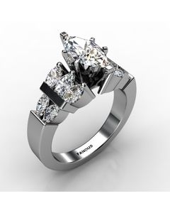 Platinum Diamond Ring 0.826cts SKU: 1002232-plat