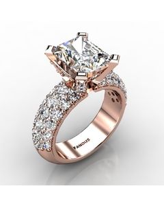 Rose Gold Diamond Ring 1.396cts SKU: 1002330-rose