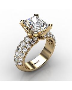 18k Yellow Gold Diamond Ring 1.396cts SKU: 1002330-18ky