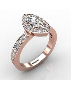 Rose Gold Diamond Ring 0.528cts SKU: 1002368-rose