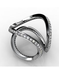 14k White Gold Diamond Ring 1.000cts SKU: 1002446-14kw