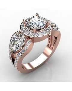 Rose Gold Diamond Ring 2.146cts SKU: 1002617-rose