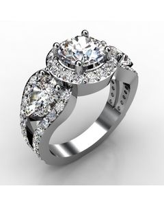 18k White Gold Diamond Ring 2.146cts SKU: 1002617-18kw