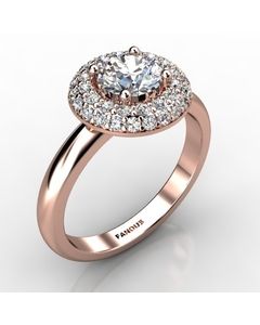 Rose Gold Diamond Ring 0.422cts SKU: 1002628-rose