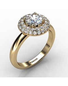 18k Yellow Gold Diamond Ring 0.422cts SKU: 1002628-18ky