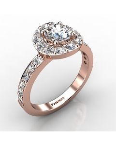 Rose Gold Diamond Ring 0.624cts SKU: 1002649-rose