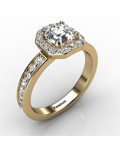 18k Yellow Gold Diamond Ring 0.654cts SKU: 1002660-18ky