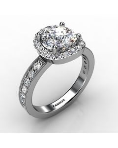 Platinum Diamond Ring 0.592cts SKU: 1002674-plat