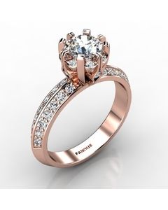 Rose Gold Diamond Ring 0.528cts SKU: 1002699-rose