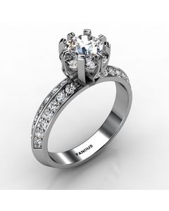 Platinum Diamond Ring 0.528cts SKU: 1002699-plat