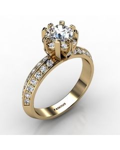 18k Yellow Gold Diamond Ring 0.528cts SKU: 1002699-18ky