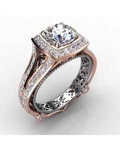 Rose Gold Diamond Ring 1.132cts SKU: 1002901-rose