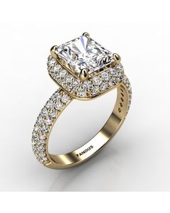 18k Yellow Gold Diamond Ring 1.320cts SKU: 1002914-18ky