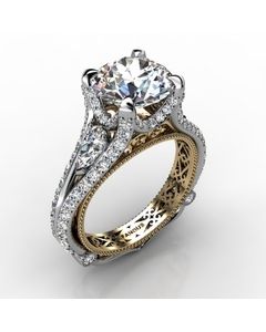 18k White Gold Diamond Ring 1.596cts SKU: 1002971-18kw