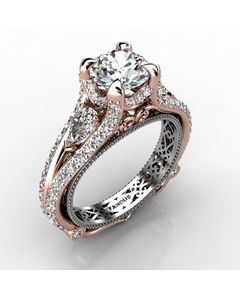 Rose Gold Diamond Ring SKU: 1002981-rose