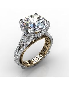 18k White Gold Diamond Ring 1.580cts SKU: 1003006-18kw