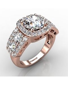 Rose Gold Diamond Ring 1.540cts SKU: 1003051-rose