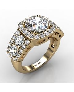 18k Yellow Gold Diamond Ring 1.540cts SKU: 1003051-18ky