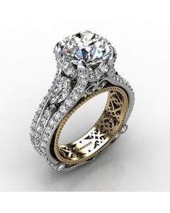 18k White Gold Diamond Ring 1.922cts SKU: 1003073-18kw