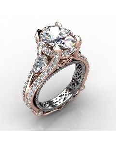 Rose Gold Diamond Ring 1.928cts SKU: 1003083-rose