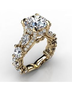 18k Yellow Gold Diamond Ring 3.752cts SKU: 1003186-18ky